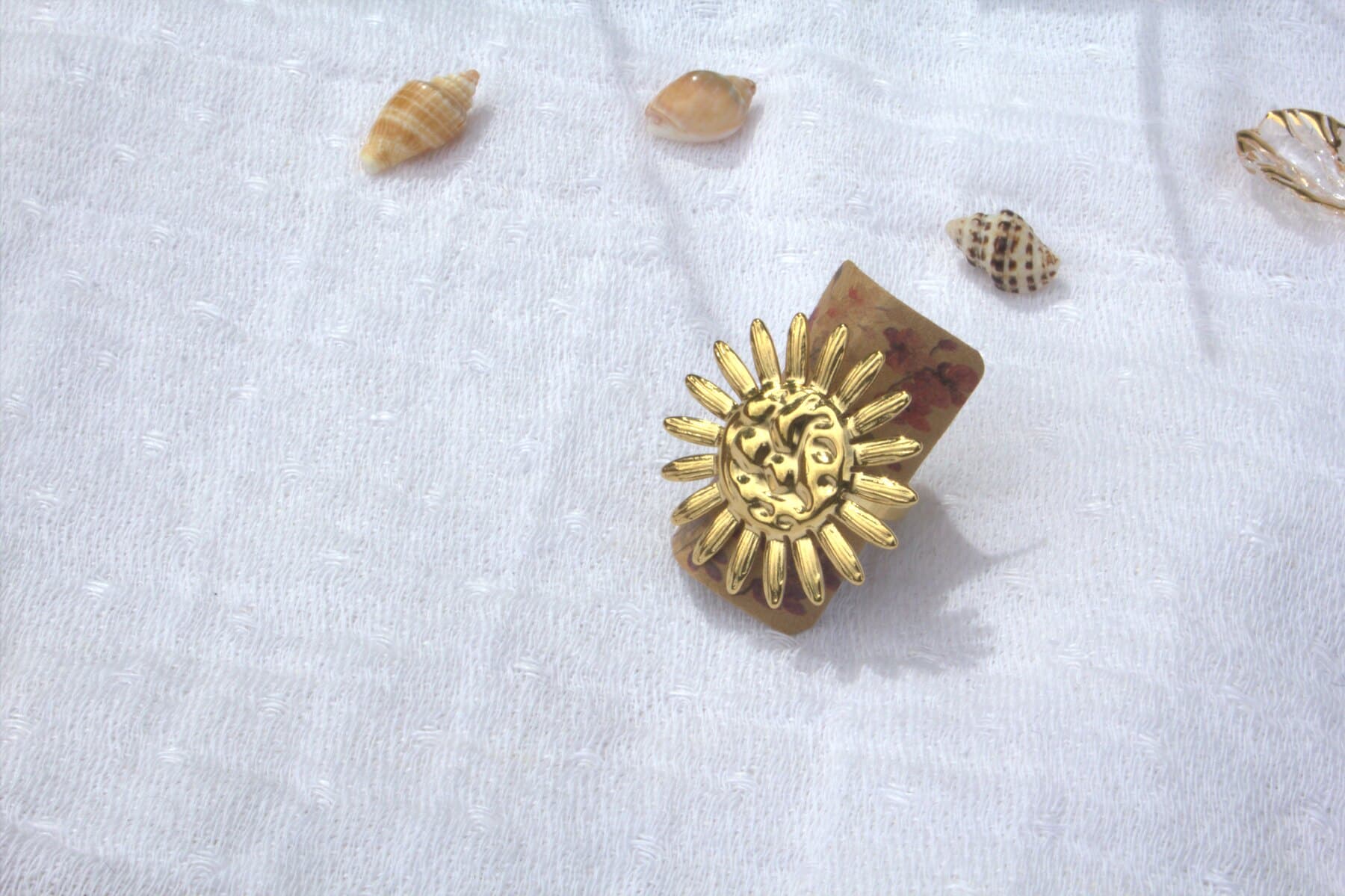 Bague Soleil Visage